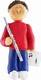 Male Musician Flute Ornament (Brown Hair)